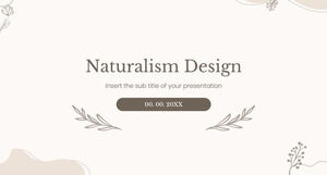 Natüralizm Tasarımı Ücretsiz Sunum Şablonu - Google Slaytlar Teması ve PowerPoint Şablonu