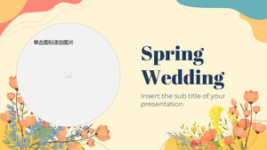 İlkbahar Düğünü Ücretsiz Sunum Şablonu – Google Slaytlar Teması ve PowerPoint Şablonu