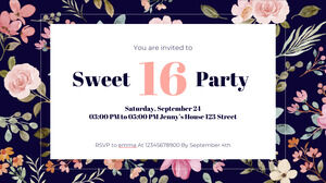 Sweet Sixteen Free Presentation Template – Google Slides Theme and PowerPoint Template