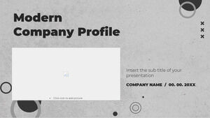 Modern Şirket Profili Ücretsiz Sunum Şablonu – Google Slaytlar Teması ve PowerPoint Şablonu