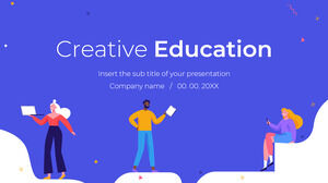 Plantilla de presentación gratuita de educación creativa - Tema de Google Slides y plantilla de PowerPoint