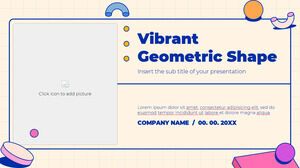 鮮やかな幾何学的形状の無料プレゼンテーション テンプレート – Google スライドのテーマと PowerPoint テンプレート