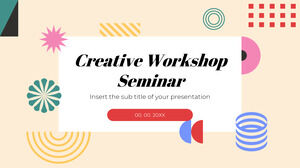 Seminarium z warsztatów kreatywnych Darmowy szablon prezentacji — motyw prezentacji Google i szablon programu PowerPoint