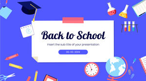 Okula Dönüş Ücretsiz Sunum Şablonu – Google Slaytlar Teması ve PowerPoint Şablonu