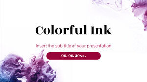 Szablon prezentacji bez kolorowego atramentu — motyw prezentacji Google i szablon programu PowerPoint