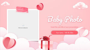 赤ちゃんの写真の無料プレゼンテーション テンプレート – Google スライドのテーマと PowerPoint テンプレート