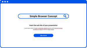 簡單的瀏覽器免費演示模板 - Google 幻燈片主題和 PowerPoint 模板