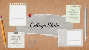 Kostenlose Präsentationsvorlage für Collage-Folien – Google Slides-Design und PowerPoint-Vorlage