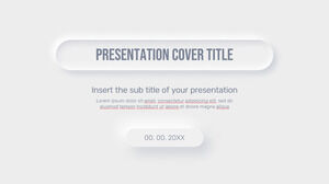 Neumorphism Design Kostenlose Präsentationsvorlage – Google Slides-Design und PowerPoint-Vorlage