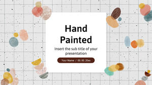 Ręcznie malowany darmowy szablon prezentacji — motyw prezentacji Google i szablon programu PowerPoint
