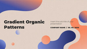 Gradient Organic Patterns Kostenlose Präsentationsvorlage – Google Slides-Design und PowerPoint-Vorlage