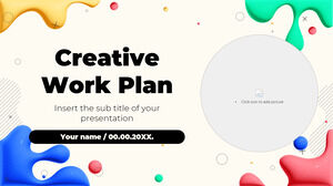 Modèle de présentation gratuit de plan de travail créatif - Thème Google Slides et modèle PowerPoint