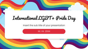 Międzynarodowy szablon bezpłatnej prezentacji z okazji Dnia Dumy LGBT+ — motyw prezentacji Google i szablon programu PowerPoint