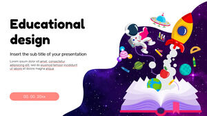Eğitim tasarımı Ücretsiz Sunum Şablonu – Google Slaytlar Teması ve PowerPoint Şablonu