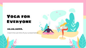 Modelo de apresentação gratuito de ioga para todos – Tema do Google Slides e modelo de PowerPoint