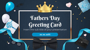 Бесплатный шаблон презентации Happy Fathers Day – тема Google Slides и шаблон PowerPoint