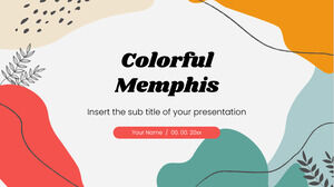 Modello di presentazione gratuito Memphis colorato - Tema di Presentazioni Google e modello PowerPoint
