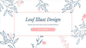 Modello di presentazione gratuito Leaf Illust - Tema di Presentazioni Google e modello PowerPoint
