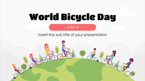 世界自行车日免费演示模板谷歌幻灯片主题和 powerpoint 模板