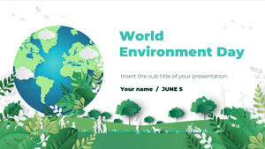 قالب عرض تقديمي مجاني ليوم البيئة العالمي - موضوع شرائح Google ونموذج PowerPoint