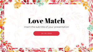 Darmowy szablon prezentacji Love Match — motyw prezentacji Google i szablon programu PowerPoint