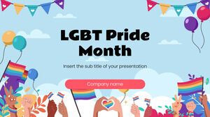 Modèle de présentation gratuit du mois de la fierté LGBT + - Thème Google Slides et modèle PowerPoint