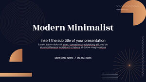 现代简约免费演示模板 - Google 幻灯片主题和 PowerPoint 模板