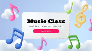 Modèle de présentation gratuit de classe de musique - Thème Google Slides et modèle PowerPoint