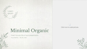 Minimalny organiczny darmowy szablon prezentacji – motyw Prezentacji Google i szablon programu PowerPoint