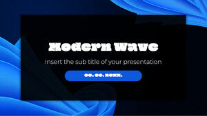 Modelo de apresentação gratuito Modern Wave – Tema do Google Slides e modelo de PowerPoint