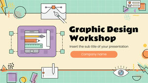 قالب عرض تقديمي مجاني لورشة عمل التصميم الجرافيكي - سمة Google Slides و PowerPoint Template