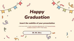 เทมเพลตการนำเสนอ Happy Graduation ฟรี - ธีม Google Slides และเทมเพลต PowerPoint