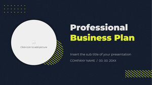 Modello di presentazione gratuito per business plan professionale: tema di presentazioni Google e modello PowerPoint