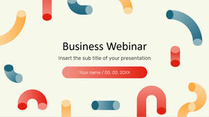 Modello di presentazione gratuito per webinar aziendale: tema di Presentazioni Google e modello PowerPoint