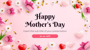 Modèle de présentation gratuit pour la bonne fête des mères - Thème Google Slides et modèle PowerPoint