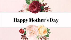 Бесплатный шаблон презентации Happy Mother's Day – тема Google Slides и шаблон PowerPoint