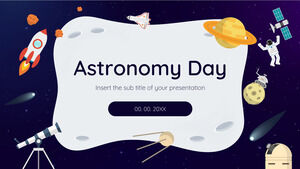 Kostenlose Präsentationsvorlage zum Internationalen Tag der Astronomie – Google Slides-Design und PowerPoint-Vorlage