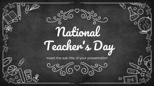 Öğretmenler Günü Ücretsiz Sunum Şablonu – Google Slaytlar Teması ve PowerPoint Şablonu