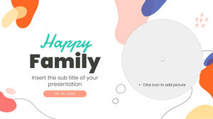 قالب عرض تقديمي مجاني للعائلة السعيدة - سمة شرائح Google وقالب PowerPoint