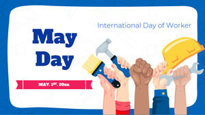 May Day Bezpłatny motyw Prezentacji Google i szablon PowerPoint