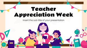 Șablon de prezentare gratuit pentru Săptămâna aprecierii profesorului – Tema Prezentări Google și șablon PowerPoint