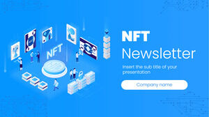 Modelo de apresentação grátis de boletim informativo NFT – Tema do Google Slides e modelo de PowerPoint