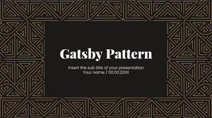 Бесплатный шаблон презентации Gatsby Pattern – тема Google Slides и шаблон PowerPoint