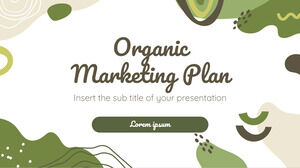 Kostenlose Präsentationsvorlage für den organischen Marketingplan – Google Slides-Design und PowerPoint-Vorlage