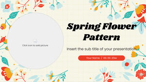Szablon darmowej prezentacji wiosennego kwiatka – Motyw prezentacji Google i szablon programu PowerPoint