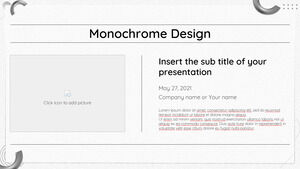 Templat Presentasi Gratis Desain Monokrom – Tema Google Slides dan Templat PowerPoint