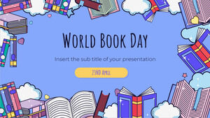 Book Day Kostenlose Präsentationsvorlage – Google Slides-Design und PowerPoint-Vorlage