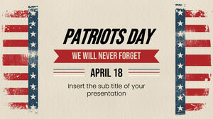 Бесплатный шаблон презентации ко Дню патриотов – тема Google Slides и шаблон PowerPoint