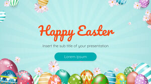 Șablon de prezentare gratuit de Paște Fericit – Tema Prezentări Google și șablon PowerPoint