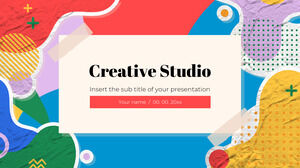 Darmowy szablon prezentacji Creative Studio – motyw Prezentacji Google i szablon programu PowerPoint